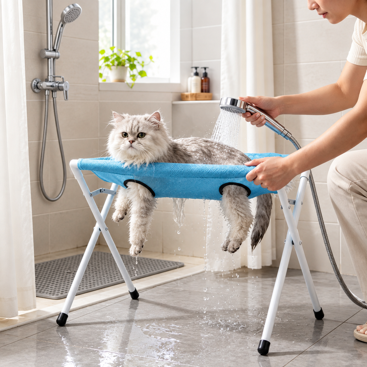 Foldable Pet Bath Hammock